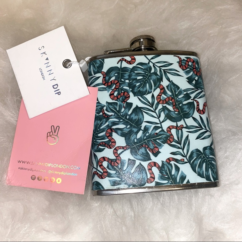 Palm Print Stainless Steel Flask